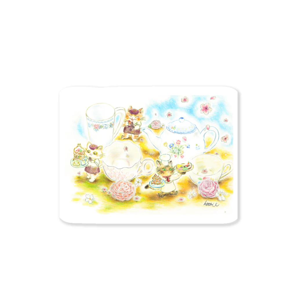 koko chamo*のteacafe Sticker