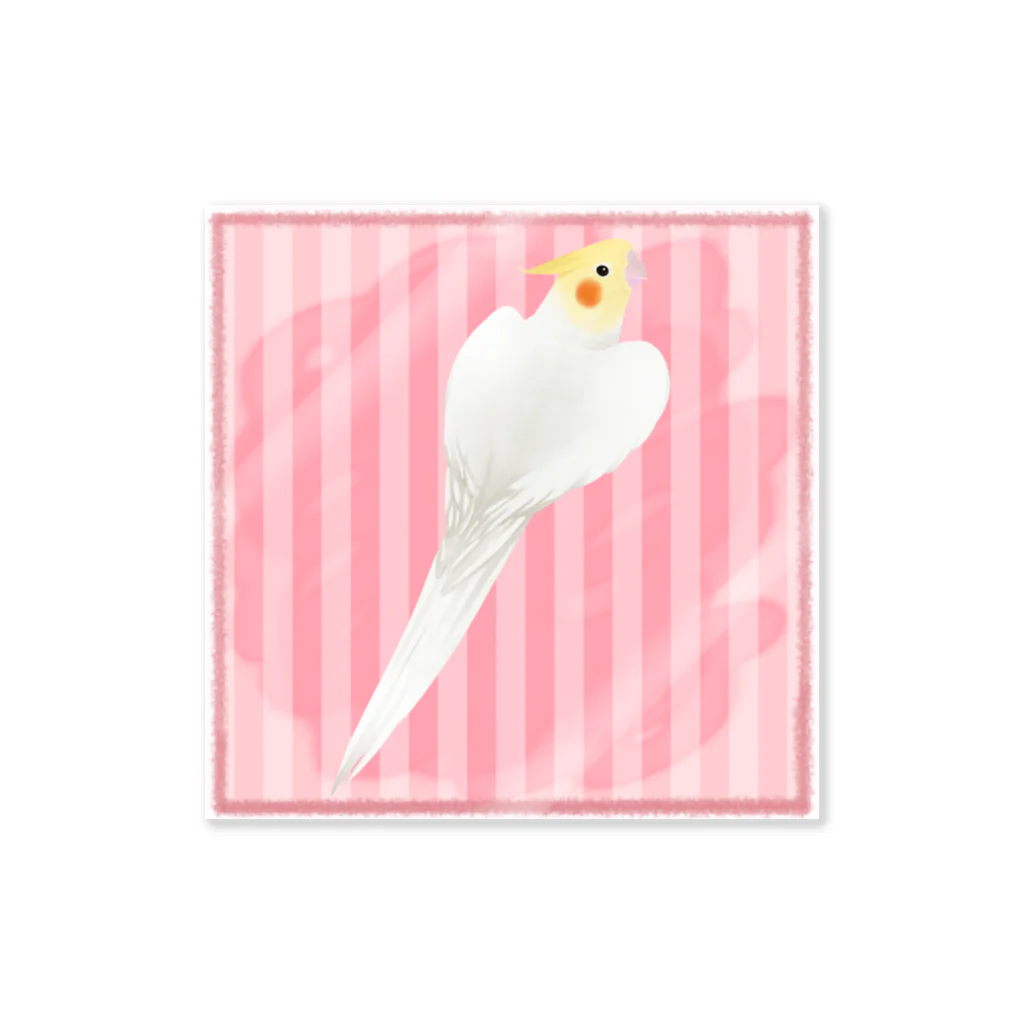 まめるりはことりのオカメインコ　ハートルチノーオカメインコ【まめるりはことり】 Sticker