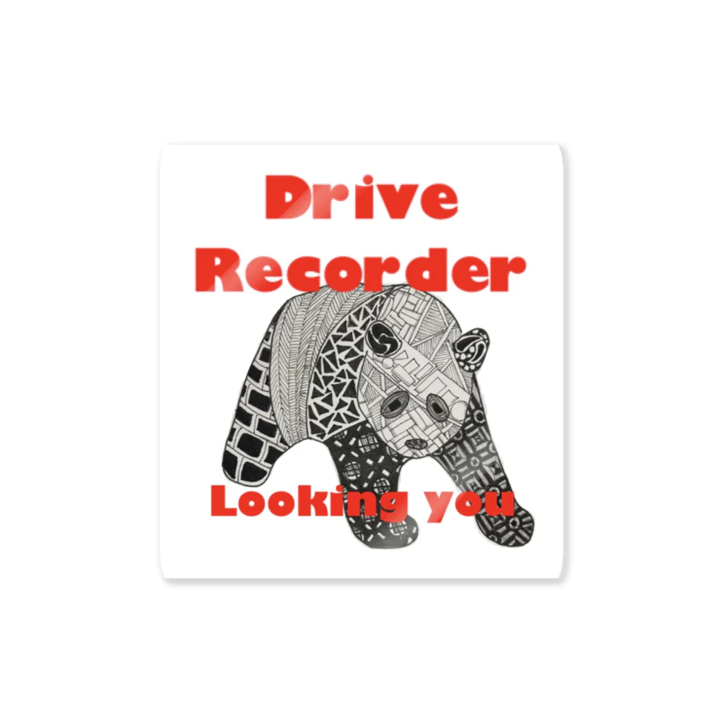 covo工房のパンダルのドライブレコーダー録画中 Sticker