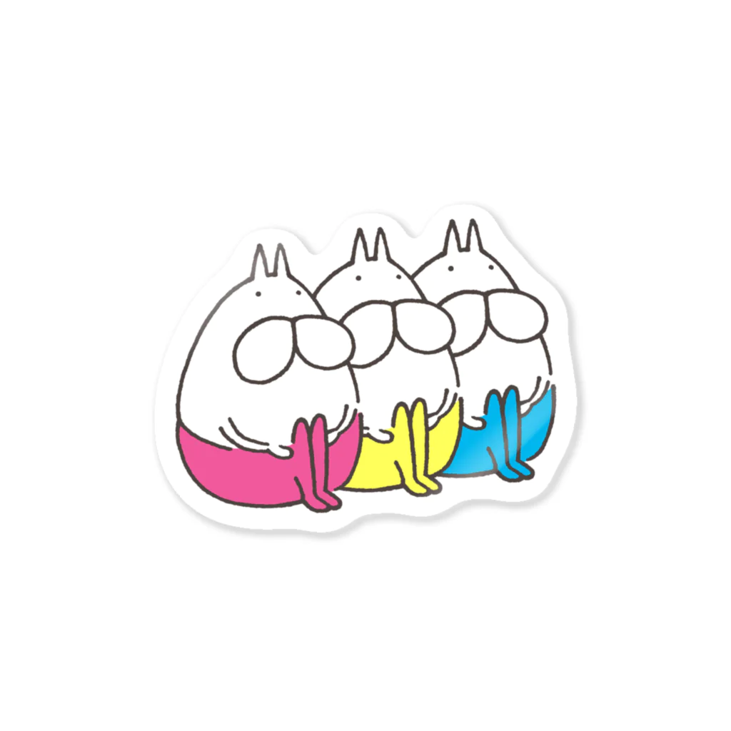 くらきち ONLINE SHOPのねこタイツ　トリオ Sticker