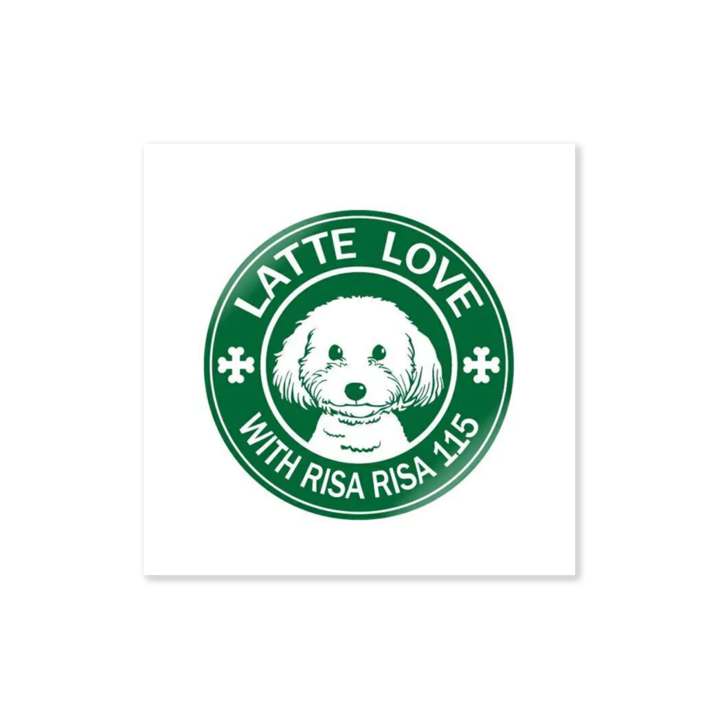 マルプー ラテのlatte with RisaRisa Sticker