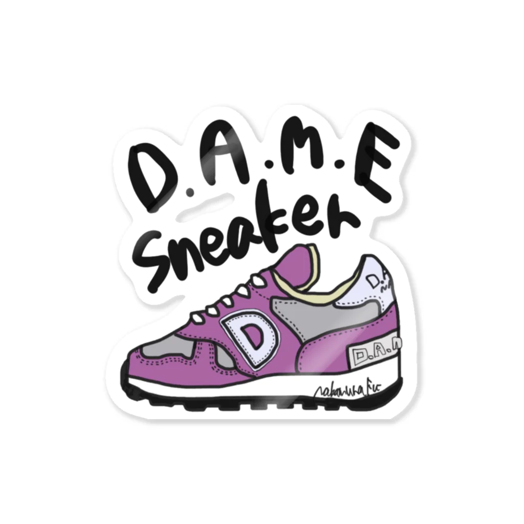 中村フー(ヘンダーソン )のDAME SNEAKER ステッカー