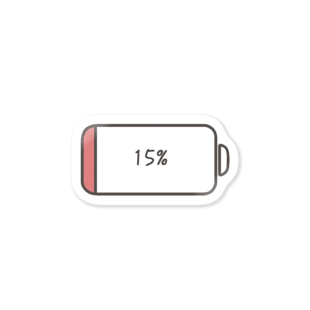 千代梨の体力15% ステッカー