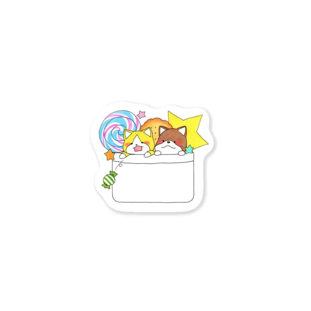 いもネコ大佐のポケットからいもたろう Sticker