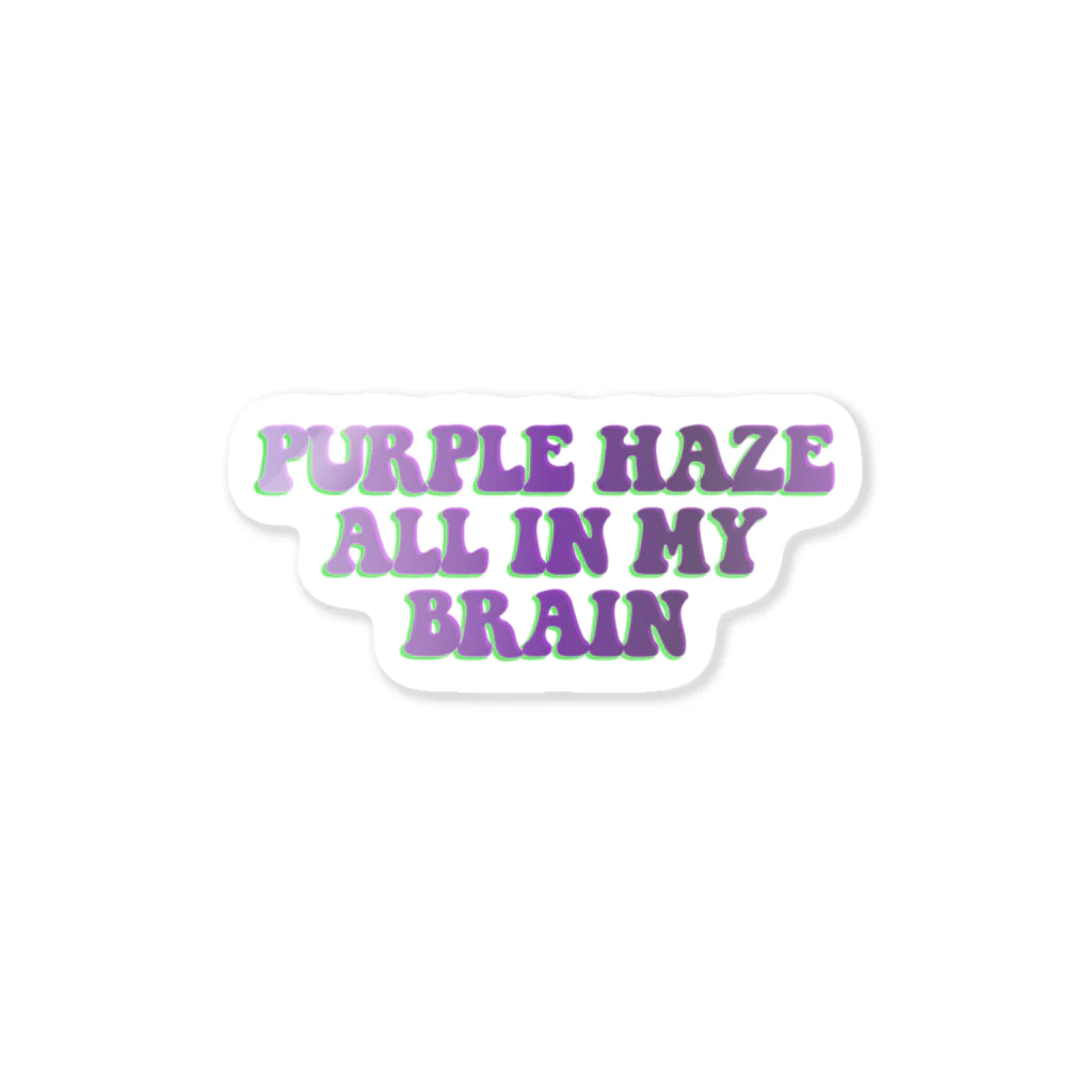 メロウメロウのPURPLE HAZE ALL IN MY BRAIN🧬 ステッカー