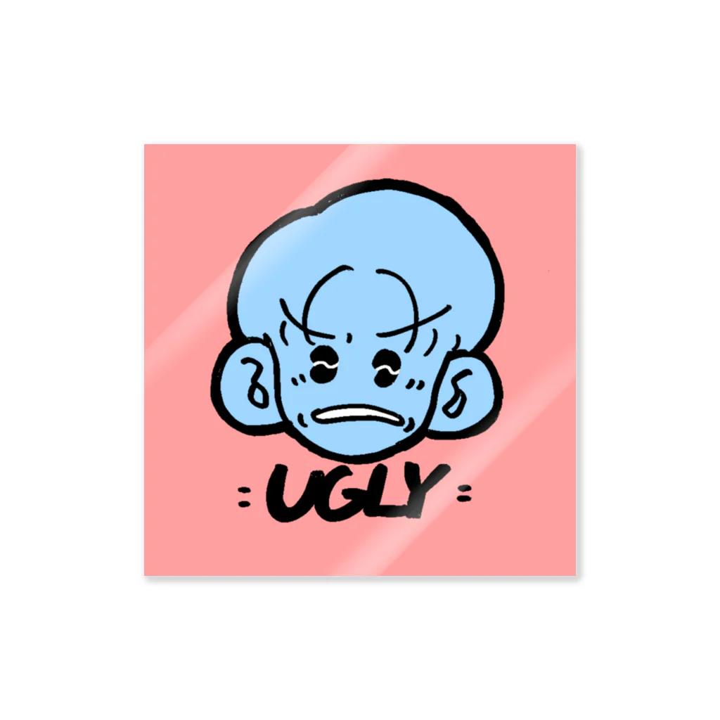 犬かわいいのUGLY Sticker