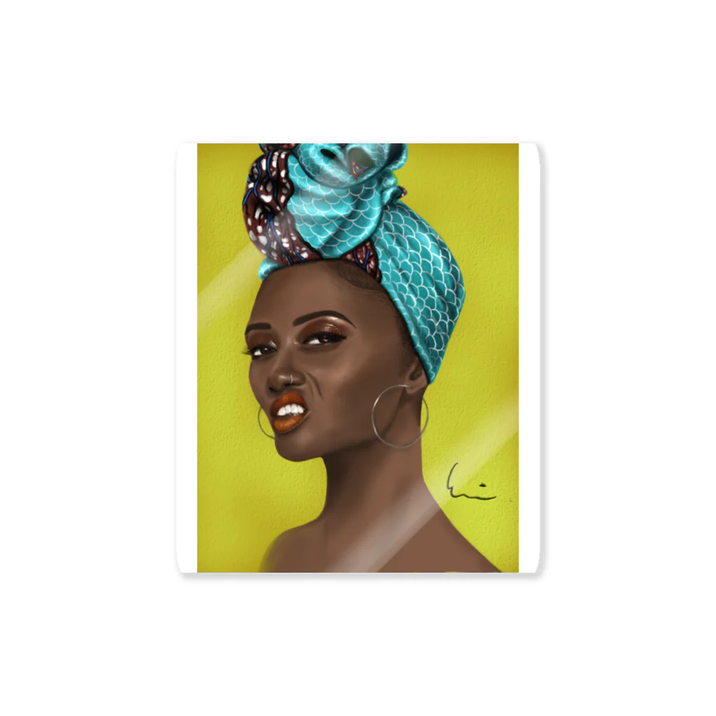 Eri@KEY4d LAB.のAfrican queen Sticker