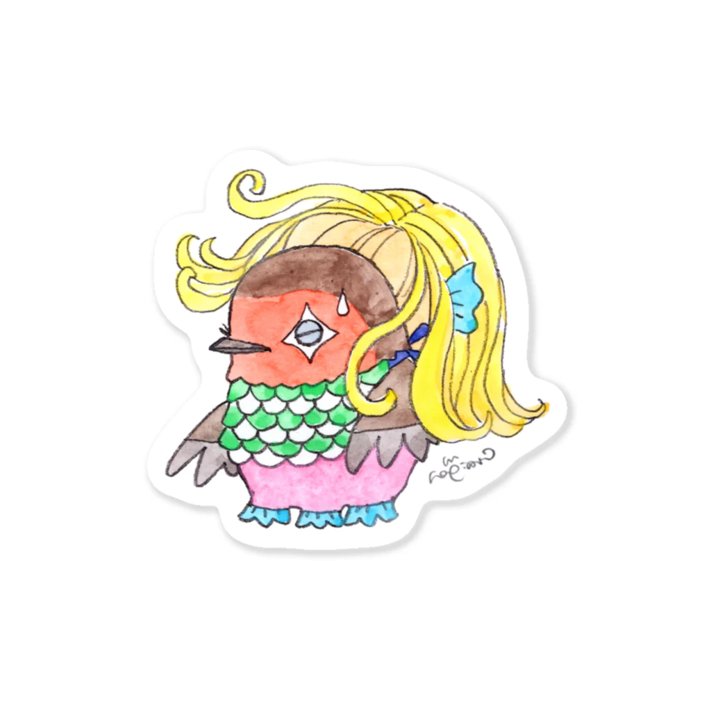 萩岩睦美のグッズショップのリルビエステッカーＢ Sticker