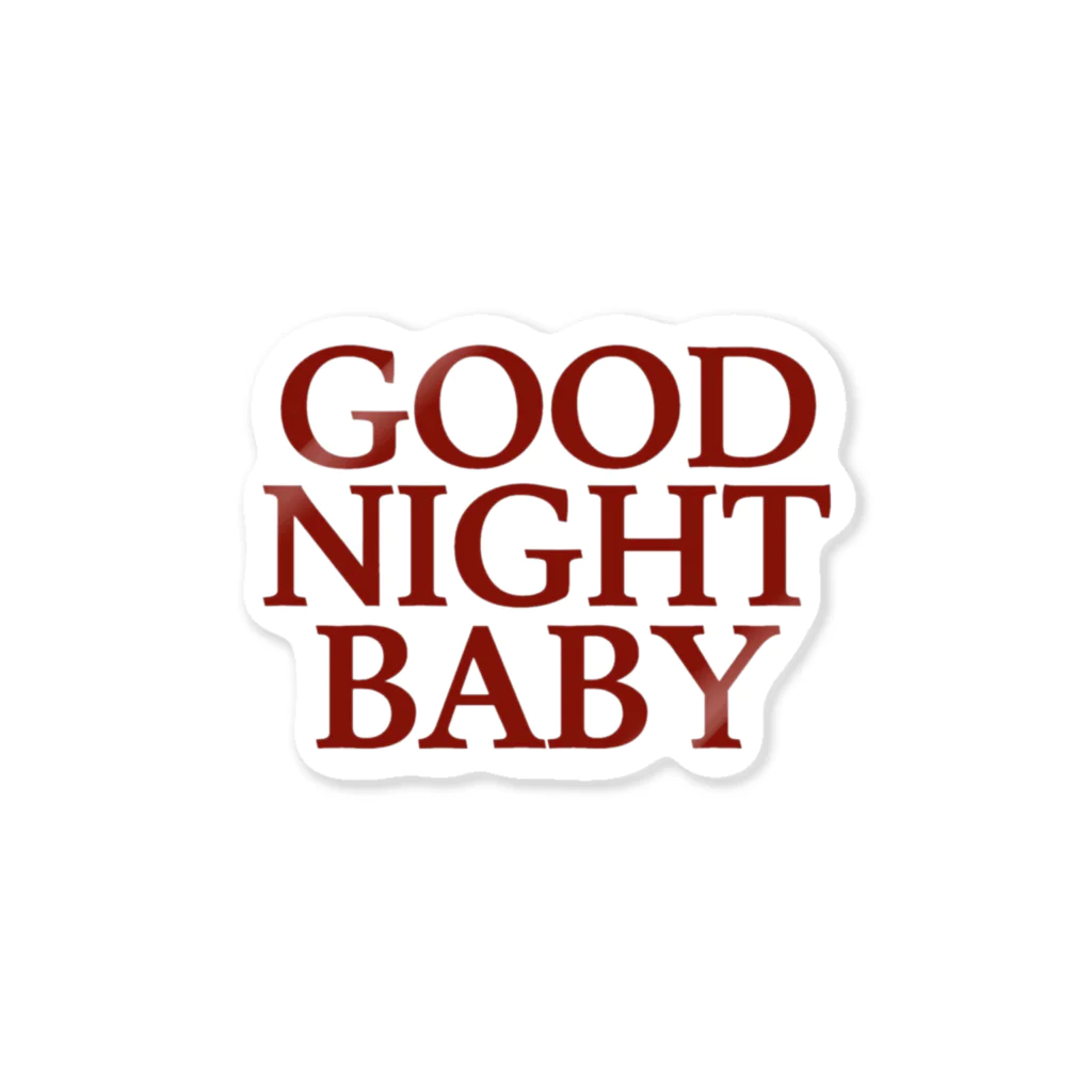 GOOD NIGHT BABYのGOOD NIGHT BABY logo sticker＜red＞ ステッカー