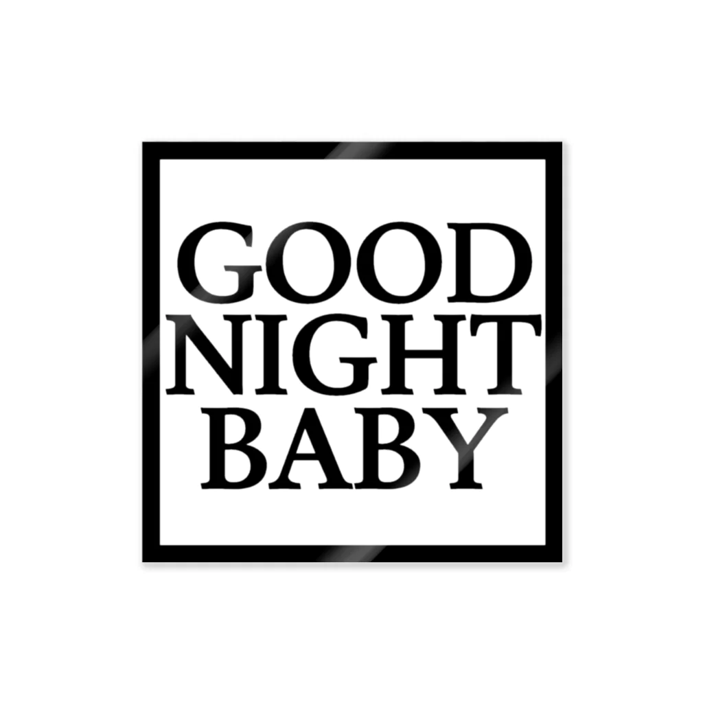 GOOD NIGHT BABYのGOOD NIGHT BABY logo sticker＜square＞ ステッカー