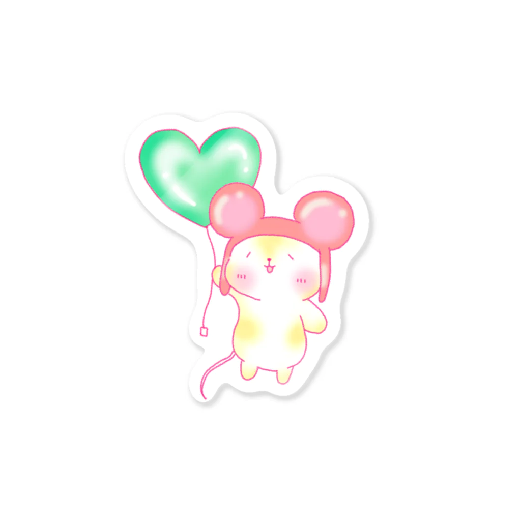 もんぞーのふわふわネズミのもんぞー Sticker