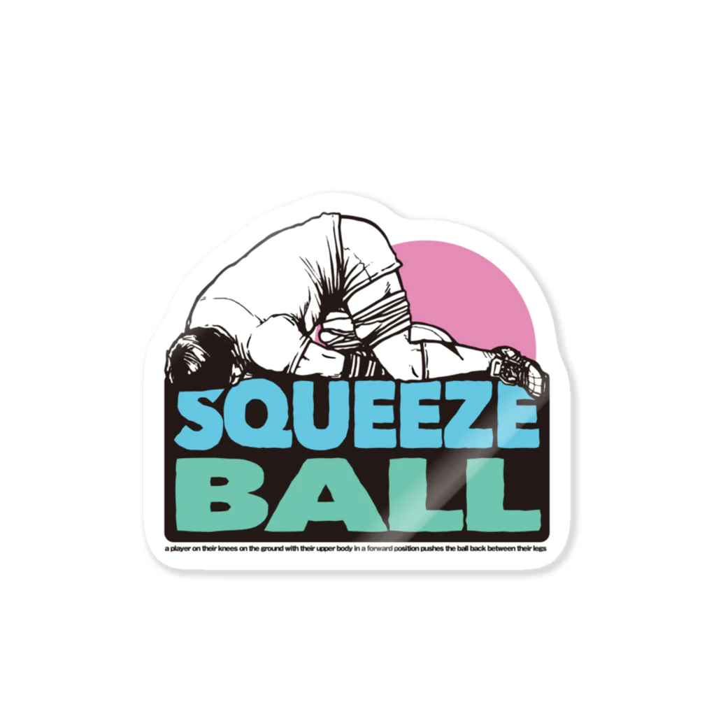 HEJSAN BUTIKEN SUZURIのSQUEEZEBALL 3（ラグビー） ステッカー