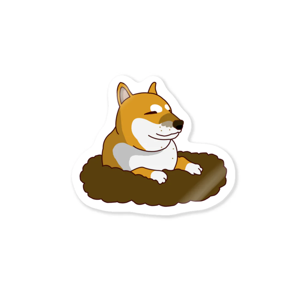 穴掘り犬こむぎさんの穴掘り犬こむぎさん Sticker