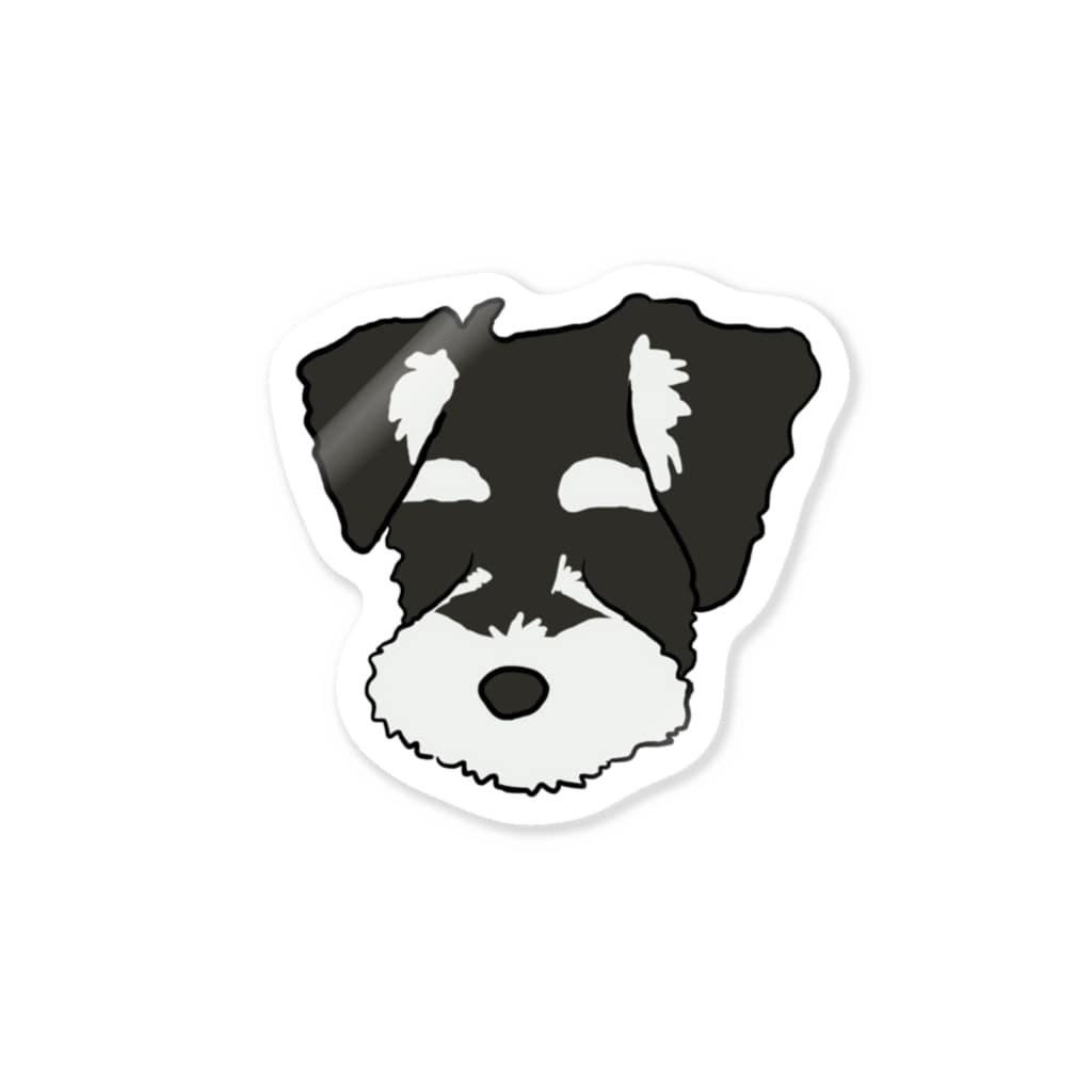 Miniature Schnauzer ミニチュア シュナウザー Sticker By みゅうこま ペットのイラスト描きます Myuchankomachan Suzuri