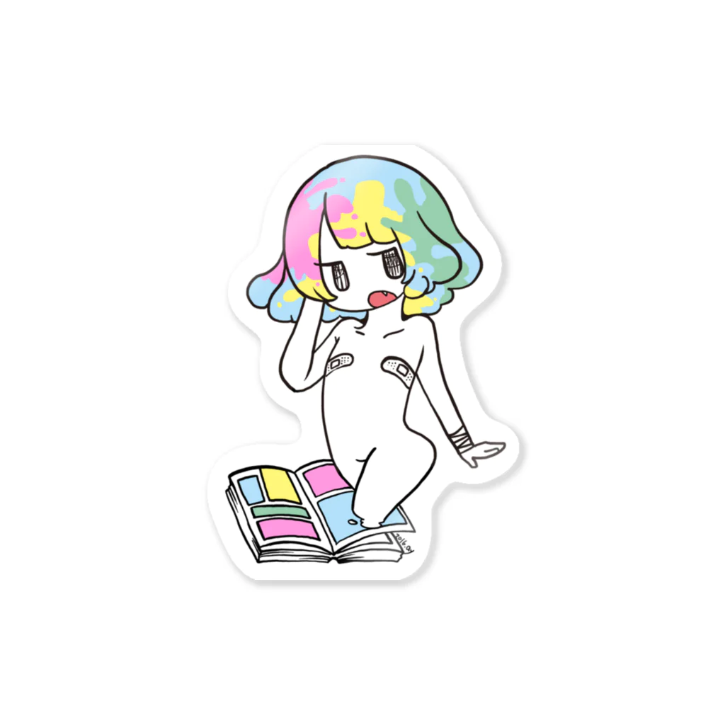 アズマヤユキコのばんそこゆめかわガールちゃん Sticker