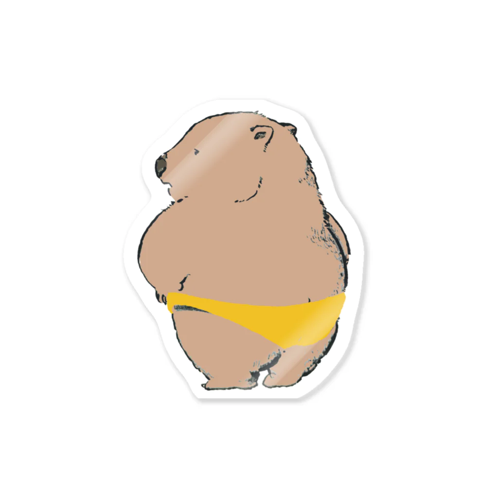 イカすミのwombat_02 ステッカー