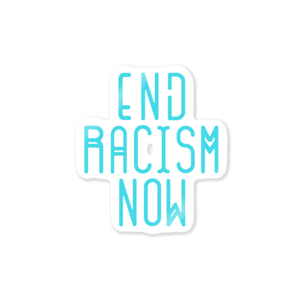 LESSAPEURSのEND RACISM NOW ステッカー