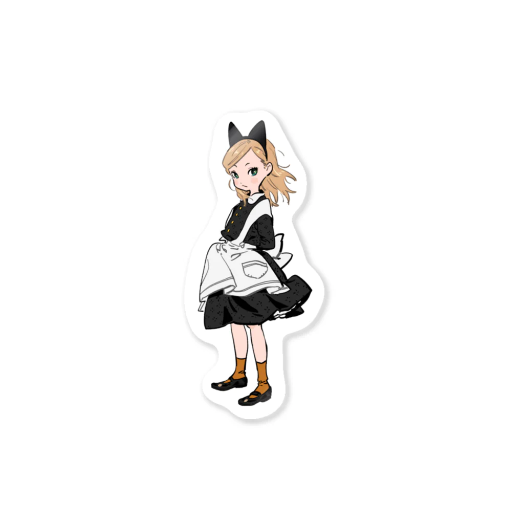 しょうじのネコミミちゃんステッカー Sticker