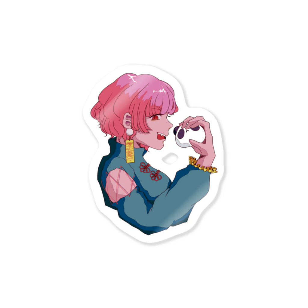 𝐭𝐚𝐦𝐚𝐤𝐢のチャイナ娘ステッカー 壱 Sticker