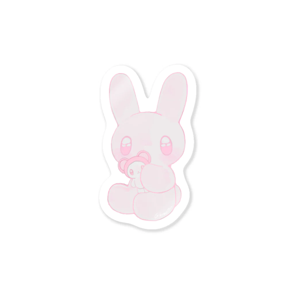 ガブリイズムのB.A.B.Y.うさぎ　♡。 Sticker