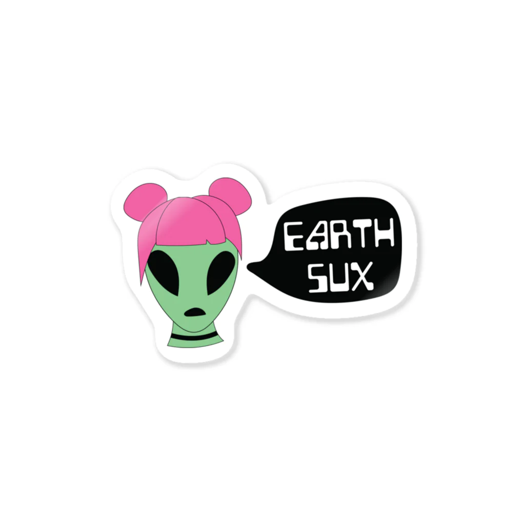 savmakesthingsのエイリアン Alien Girl Sticker