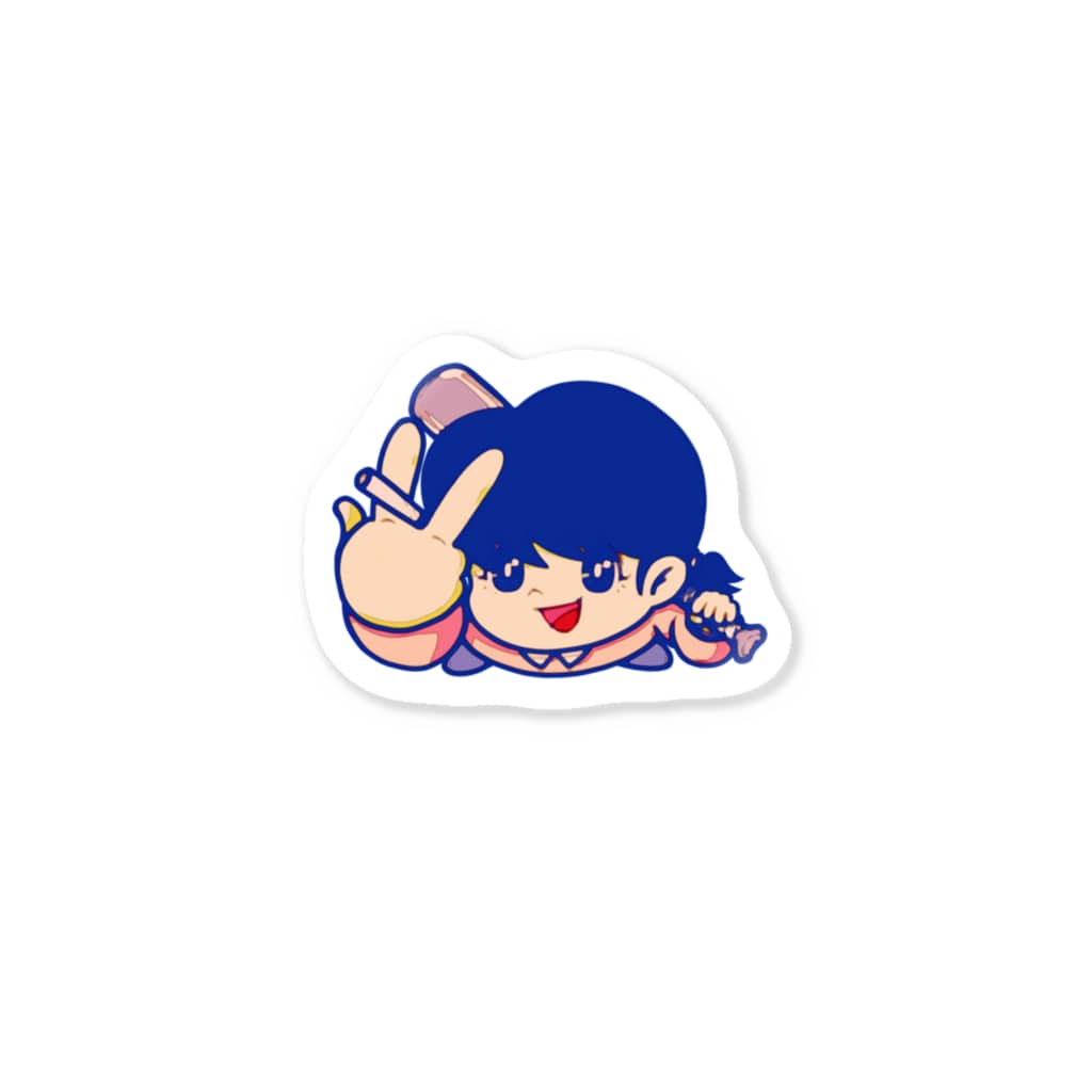 死塚 裏ピース 色あせver Sticker By だばちゃん Dabachangp2 Suzuri