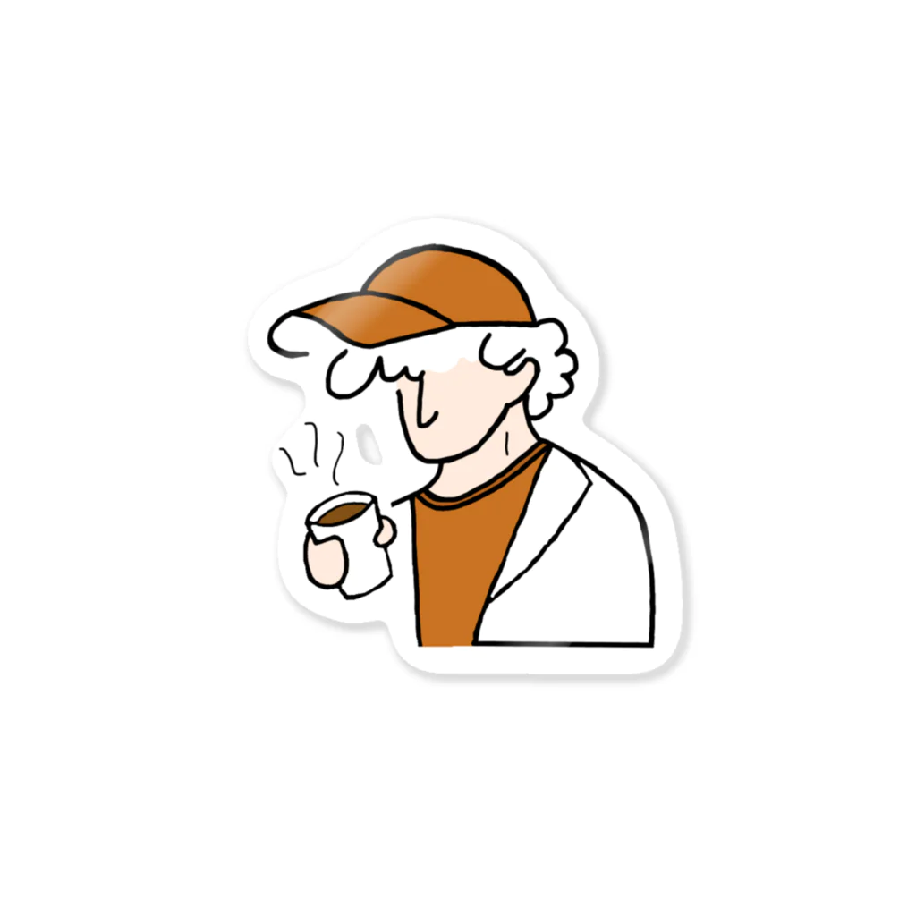 smodieのdrinking coffee Sticker