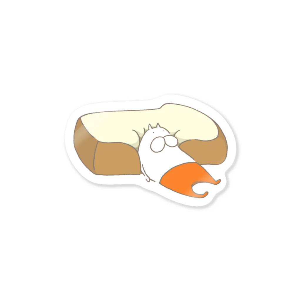 くらきち ONLINE SHOPのねこタイツとパン Sticker