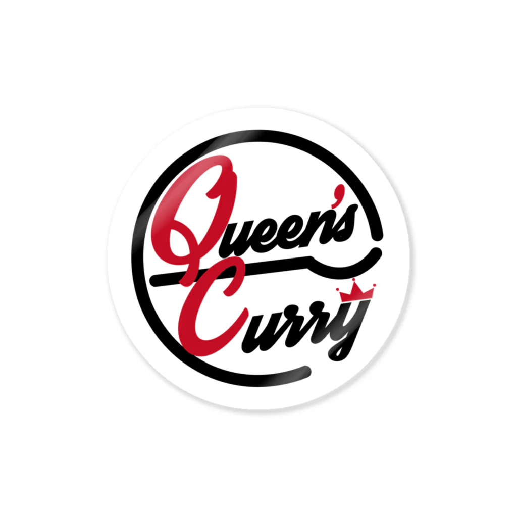 Queen'sCurry　クイーンズカレ－のQueensCurry ステッカー