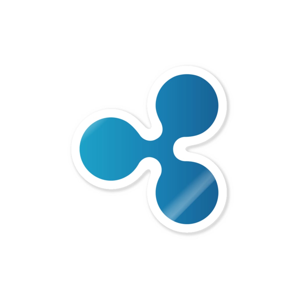 リップル Ripple ロゴ 仮想通貨 暗号通貨 アルトコイン カマラオンテ Chamaeleonidae のステッカー通販 Suzuri スズリ