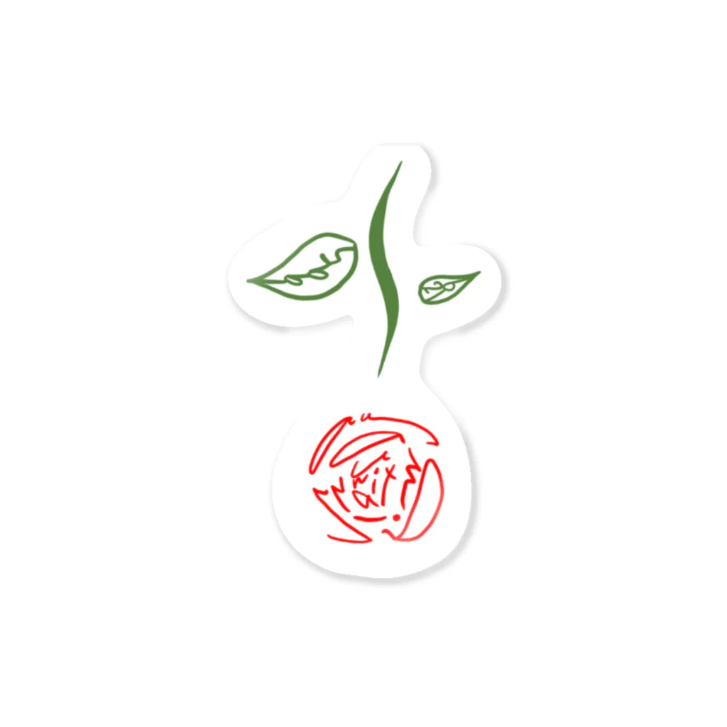 彩り咲き誇るショップ☕️のかれんなバラ Sticker
