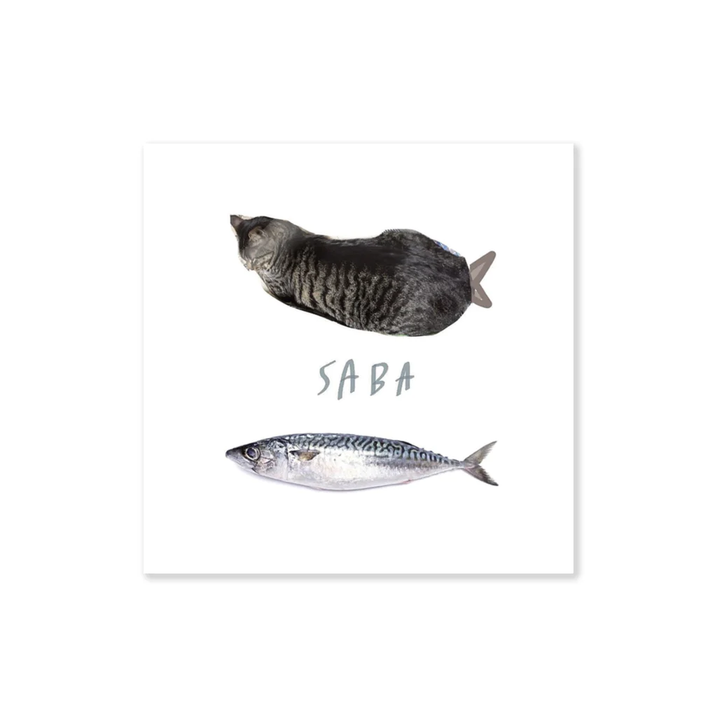 kaepiのfish cat cat ステッカー