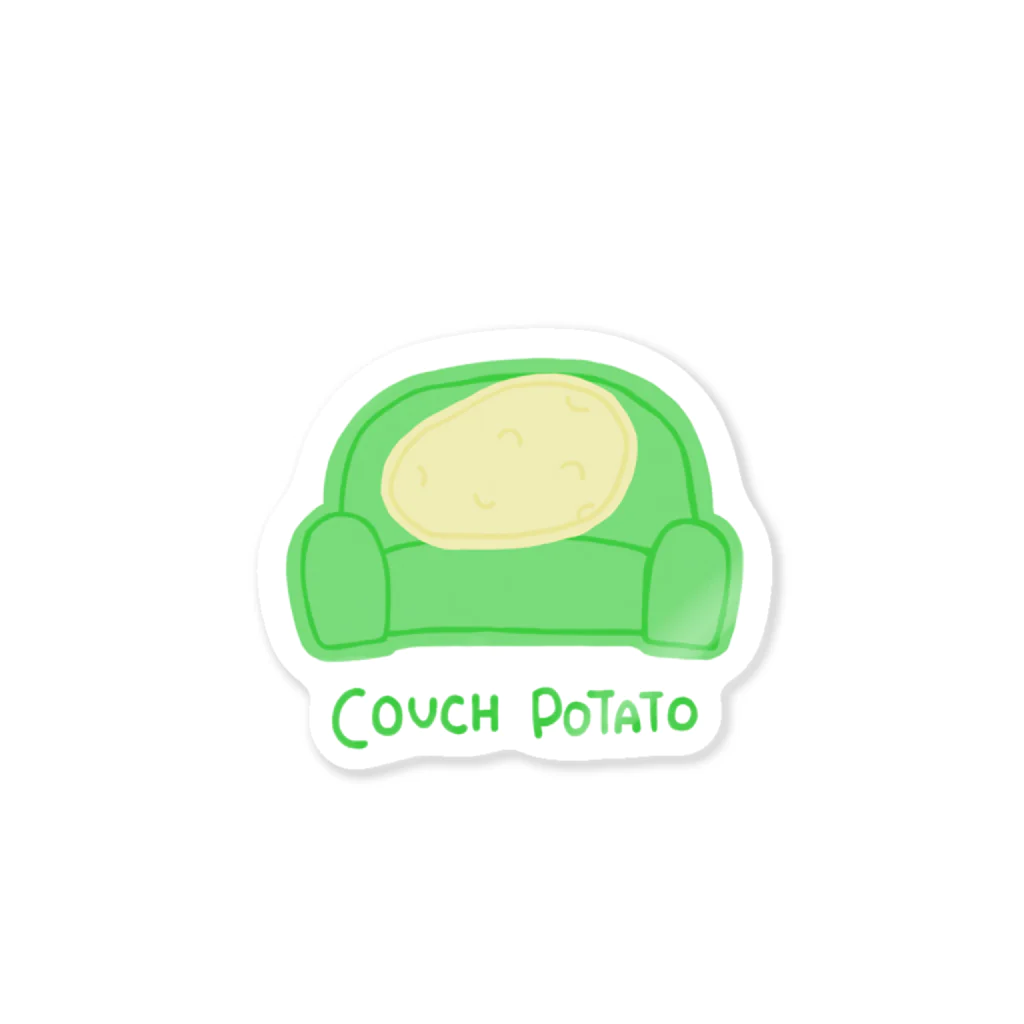 magurotatakingのCouch Potato ステッカー