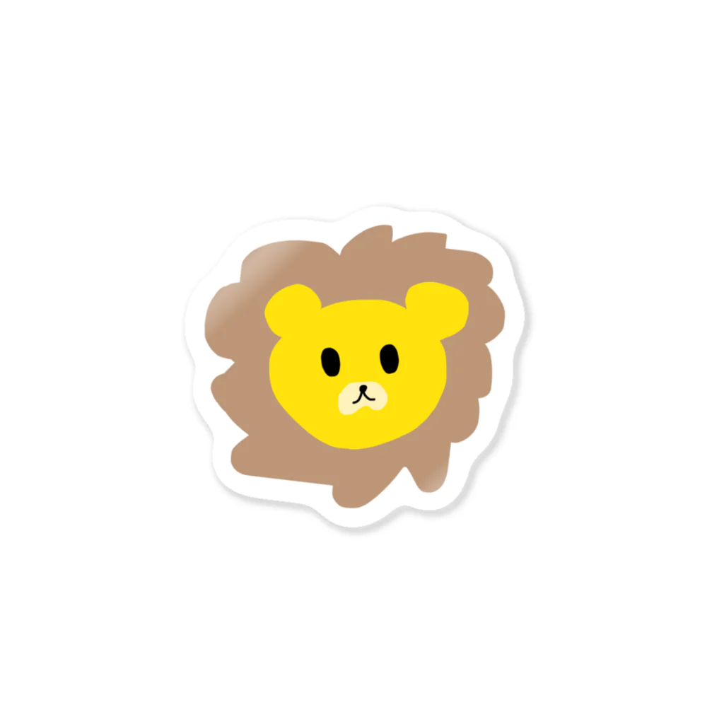 かぎしっぽのライオンくん Sticker