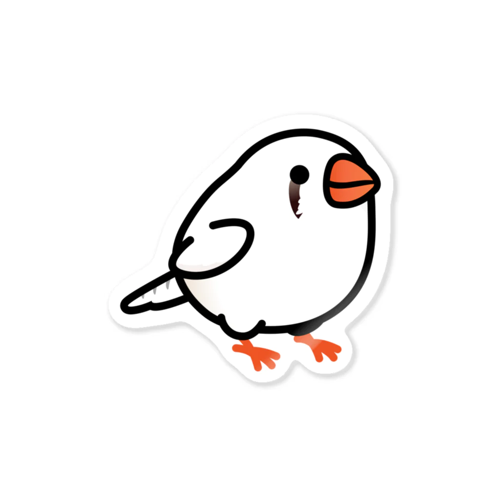 Cody the LovebirdのChubby Bird　キンカチョウ ステッカー