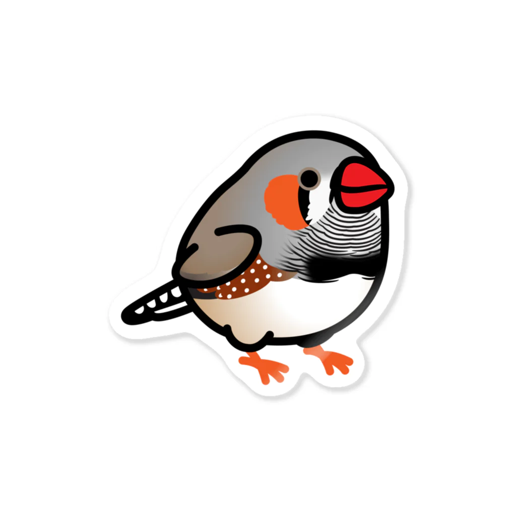 Cody the LovebirdのChubby Bird キンカチョウ Sticker