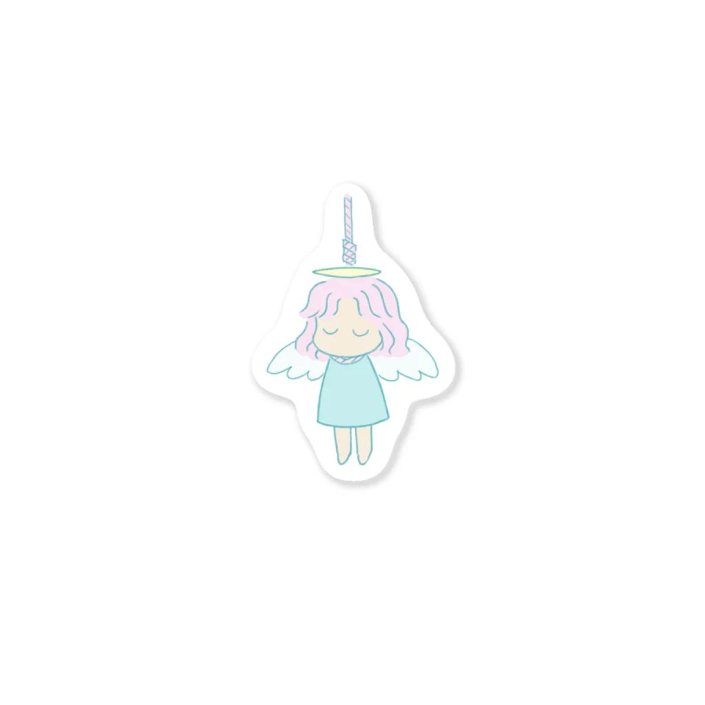 祝日の首吊り天使ちゃん Sticker