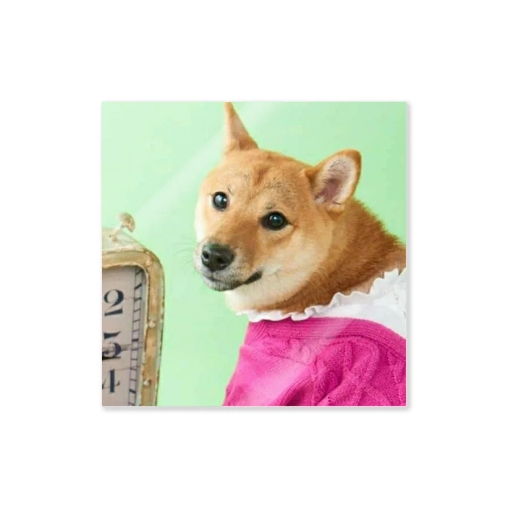 柴犬グッズ専門店 あられ堂の柴犬　レトロお嬢様編 Sticker