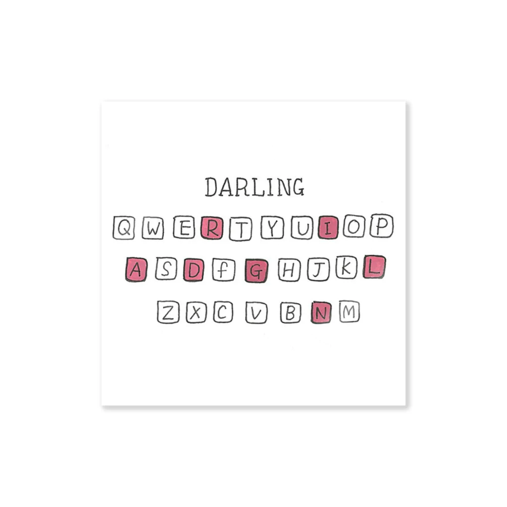 sakurashopのDarling ステッカー