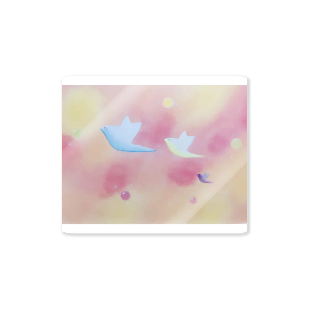 happy pastel yuyuの幸運の鳥さん Sticker