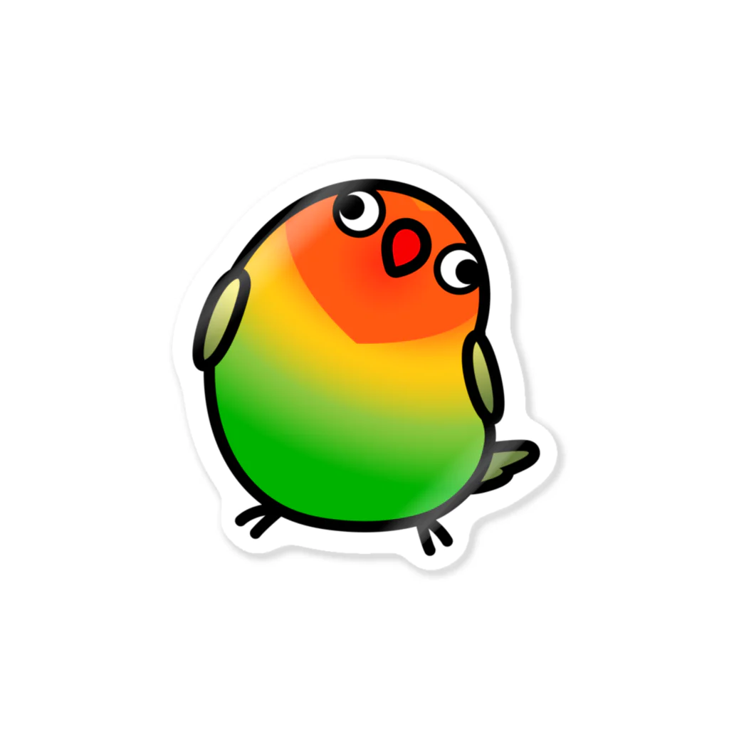 Cody the LovebirdのChubby Bird ルリゴシボタンインコ Sticker