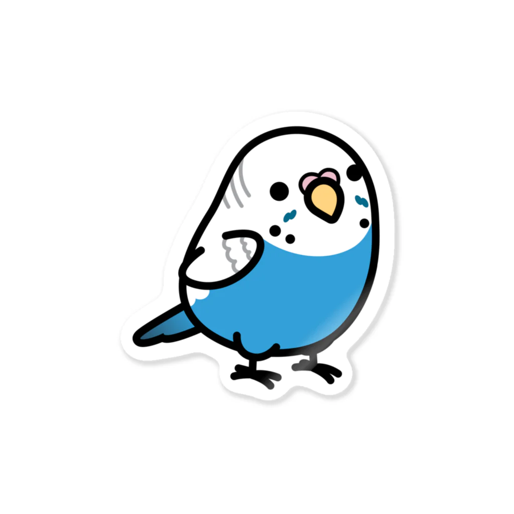 Cody the LovebirdのChubby Bird セキセイインコ Sticker