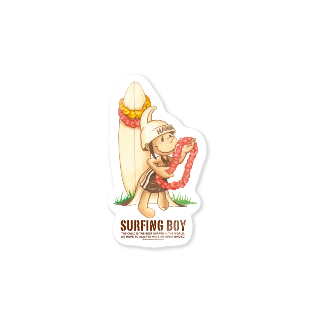 Surfing Boy ShopのSurfing Boy ハイビスカス ステッカー Sticker