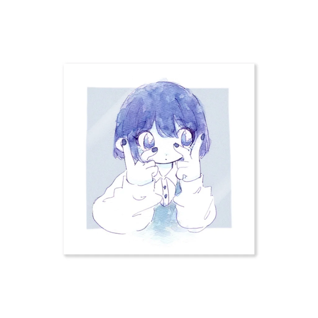 むちゃんの眠たい屋のピースちゃん Sticker