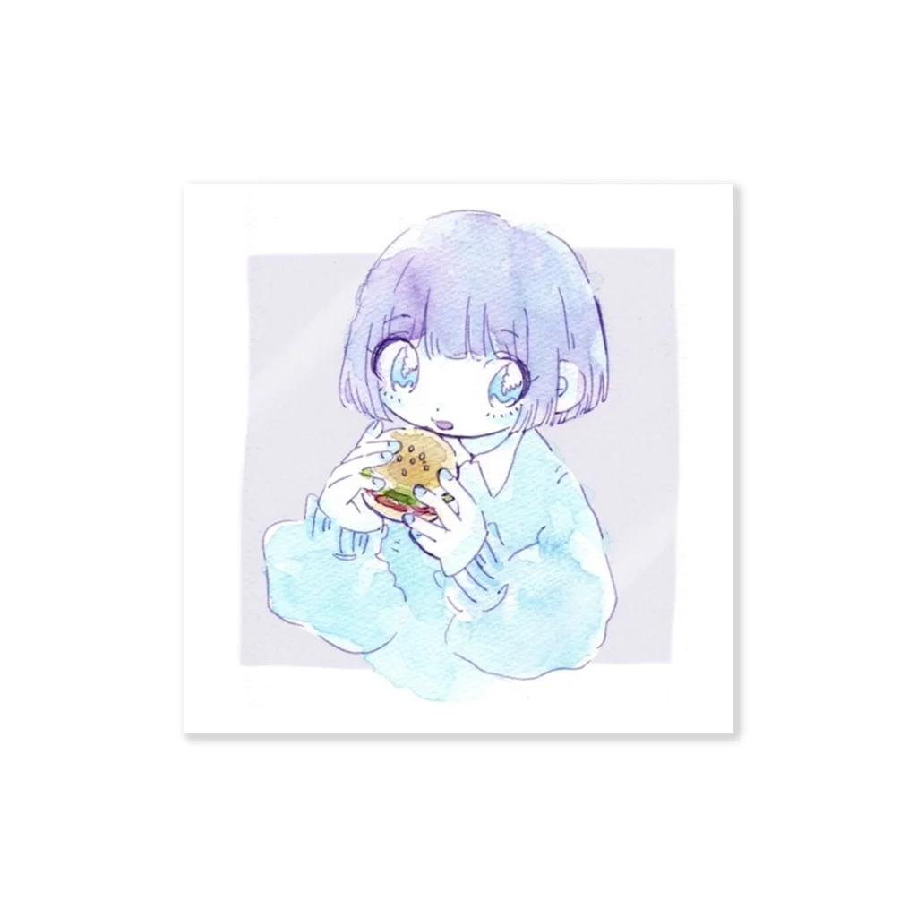 むちゃんの眠たい屋の食べるちゃん Sticker