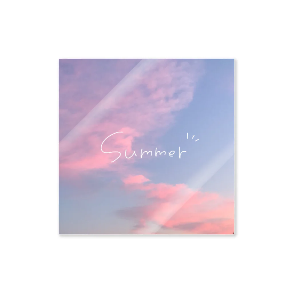 しろみイラストデザインのsummer! Sticker