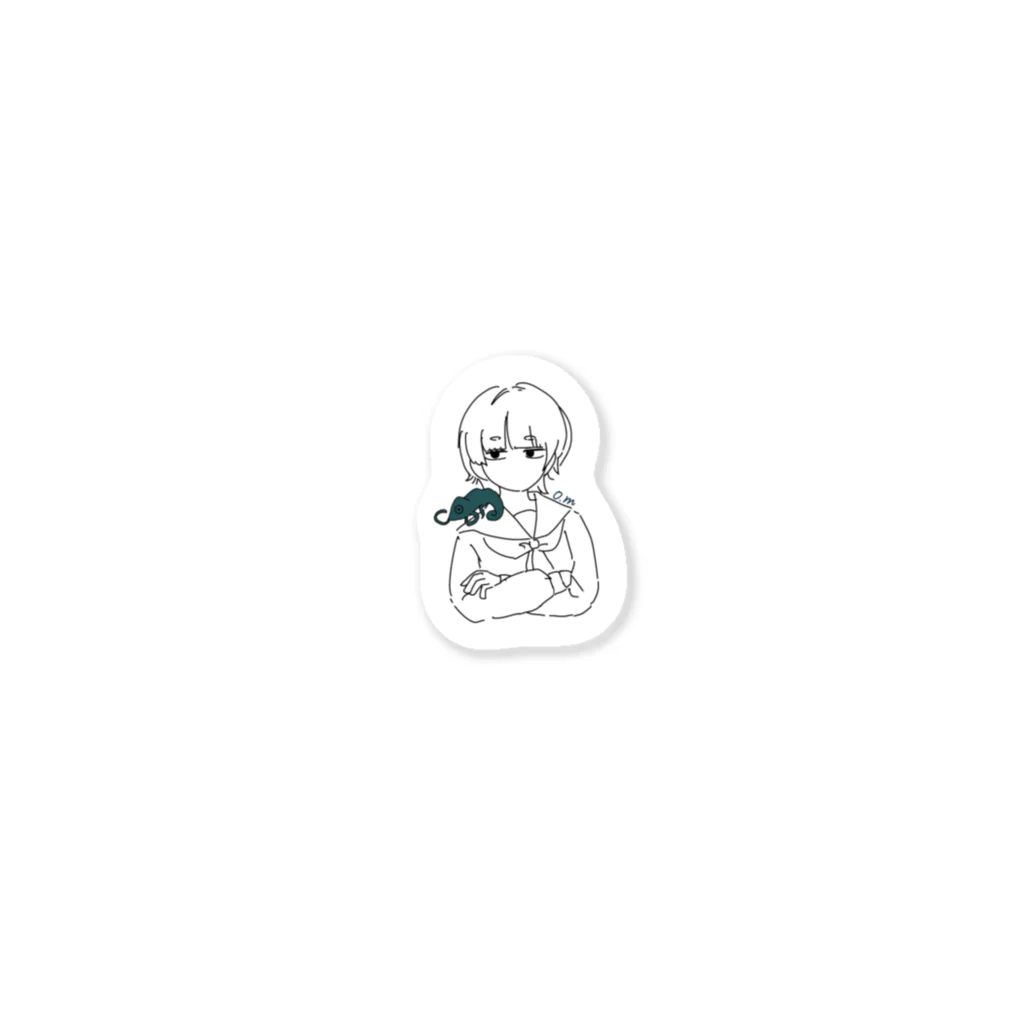 omori megaのカメレオン Sticker