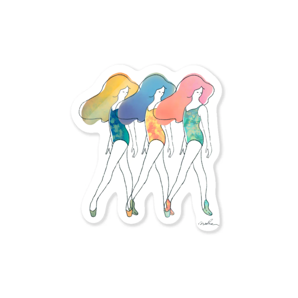 なべ家のgirls Sticker