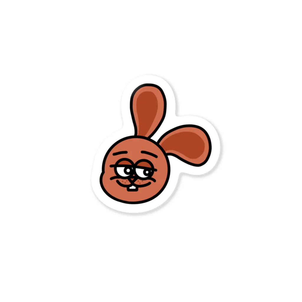 PEPEのWeird rabbit(Red) Sticker