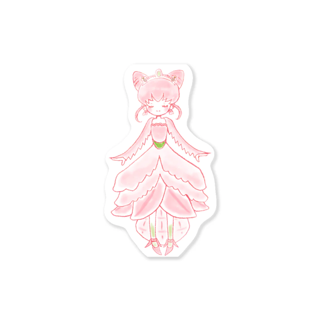 うみのいきもの・もりのいきものやさんのハナカマキリドレス Sticker